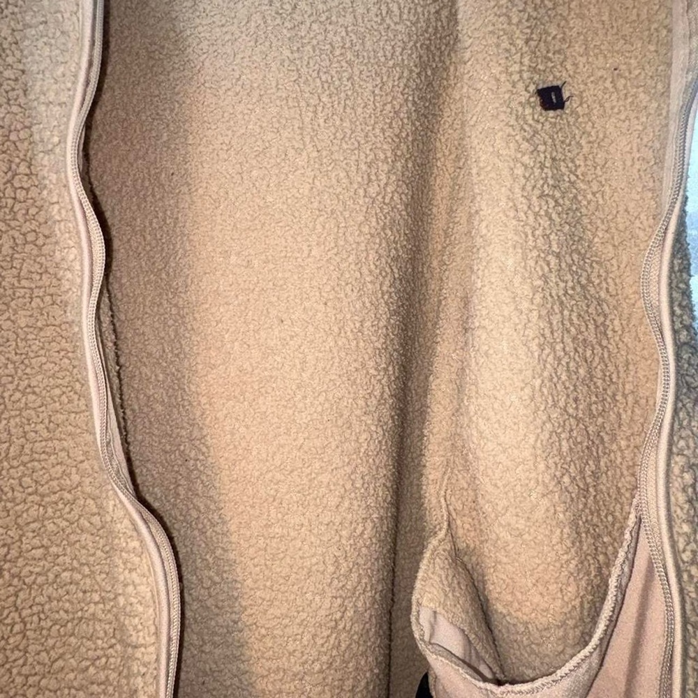 Sz L Tommy Hilfiger cream fleece jacket #preppy #winterwear - Picture 5 of 6